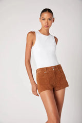 Indiana Suede Micro Shorts