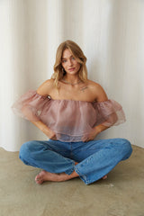 Valentina Organza Babydoll Top