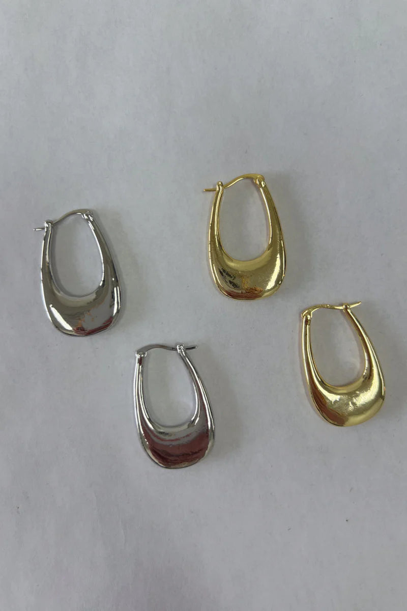 Melonie Geometric Hoop Earrings