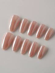 Chrome Nails Peachy PINK