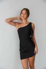 Sonia Draped One Shoulder Mini Dress