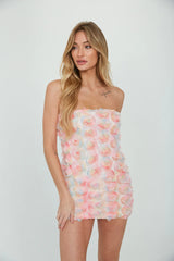 Joah Rose Applique Bodycon Mini Dress