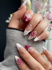 Duchess Purple 3D Floral Press-On Nails