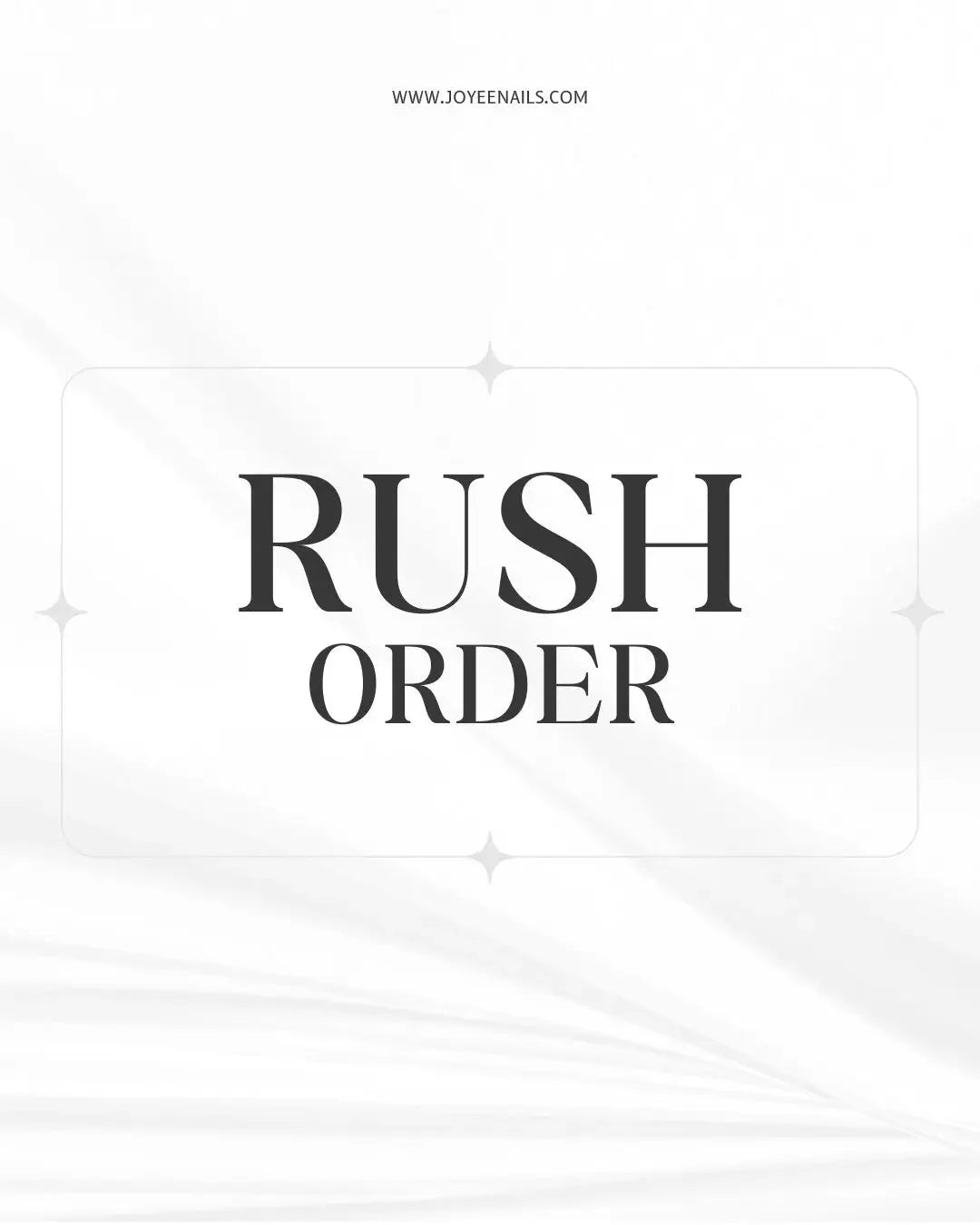 Rush Order (Supplement)