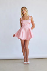 Daisy Square Neck Babydoll Mini Dress