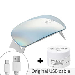 UV Lamp and Solid Nail Glue