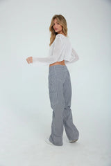 Hollie Cropped Long Sleeve Knit Top