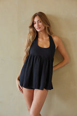 Dakota Halter Babydoll Romper