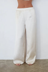 Nayla Baggy Satin Tie Pants