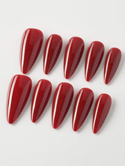 Solid Nails - Red Roses