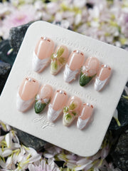 Duchess Olive 3D Floral Press-On Nails