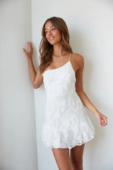 Livia One Shoulder Lace Mini Dress