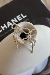 Lilah Rhinestone Bow Drop Studs