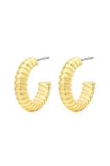 LUV AJ Snake Chain Hoops