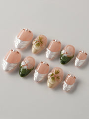 Duchess Olive 3D Floral Press-On Nails