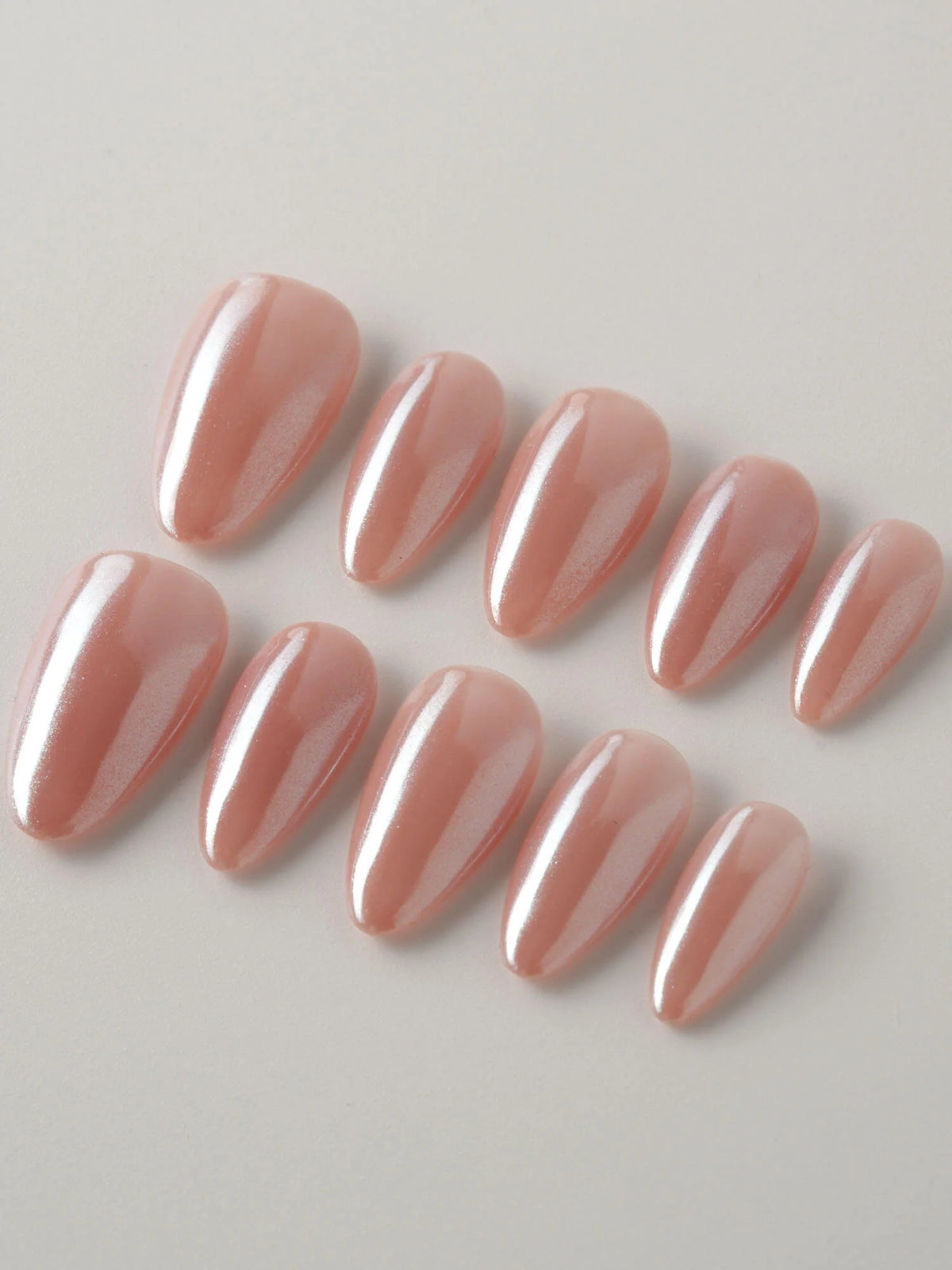 Chrome Nails Peachy PINK