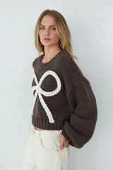 Elliana Knit Bow Sweater