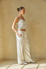 Camille Wide Leg Linen Pants