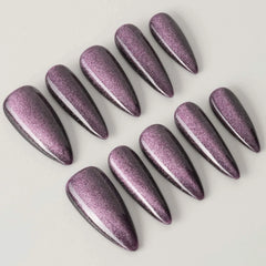 Mauve Nail Color Cat-eye