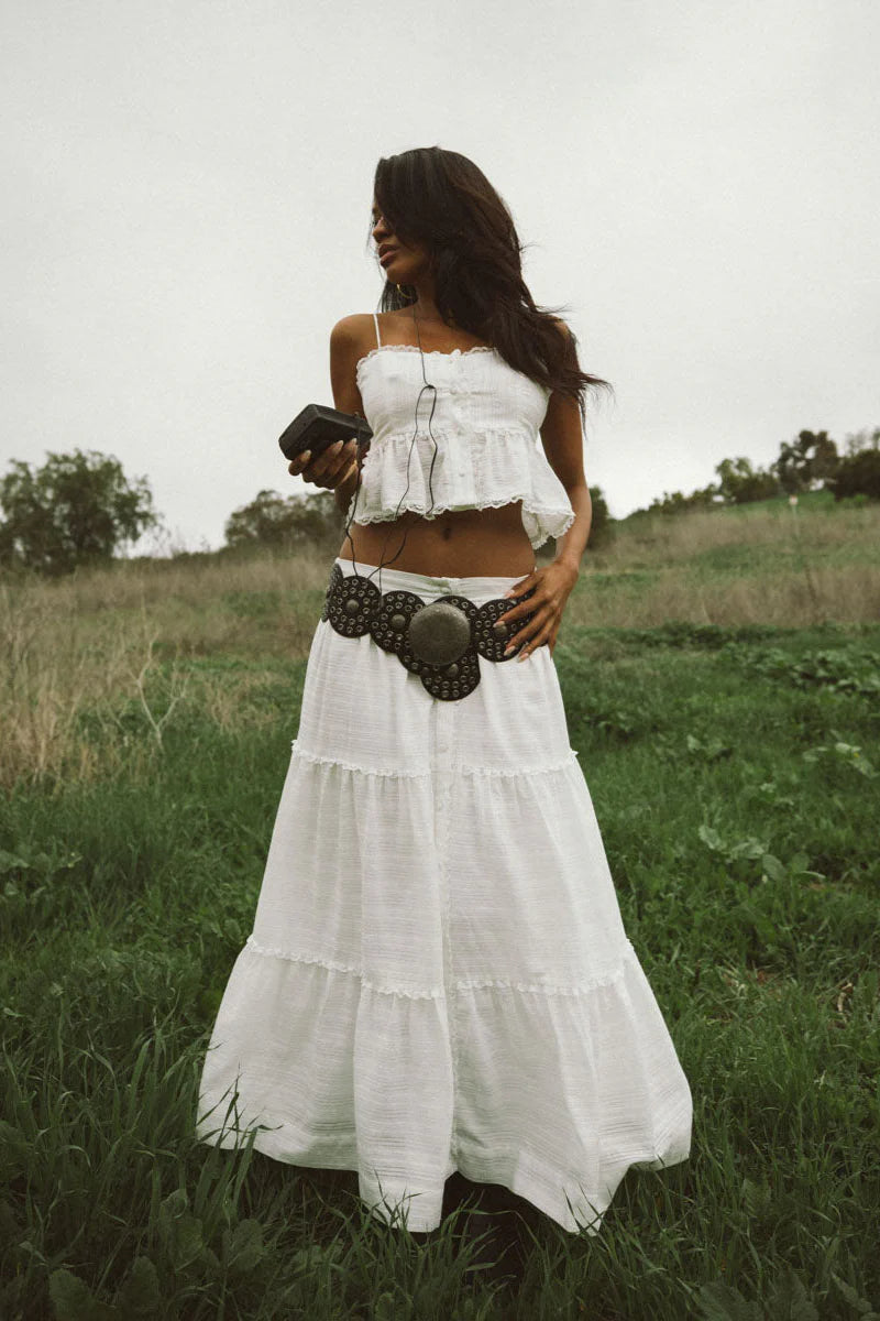 Miley Lace Tiered Maxi Skirt