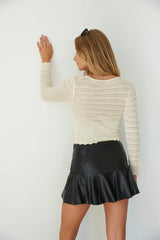 Sandy Pointelle Knit Top