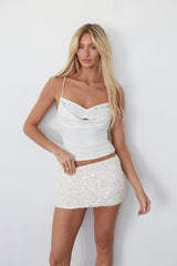 Calypso Sequin Mini Skort