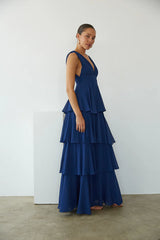 Charlene Chiffon Tiered Maxi Dress