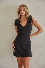 Audrey Bow Strap Mini Dress