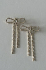Lilah Rhinestone Bow Drop Studs