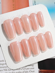 Chrome Nails Peachy PINK