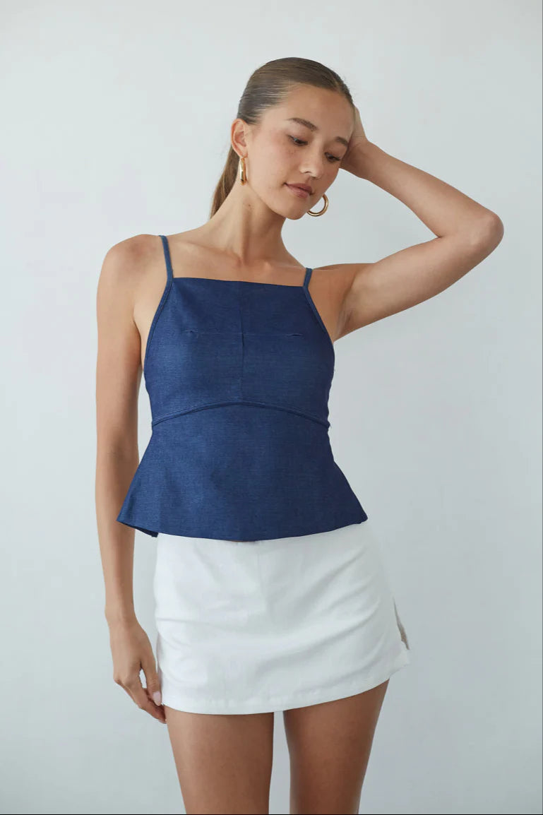 Sharen Open Back Tank Top