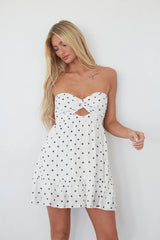 Savannah Polka Dot Twist Front Romper