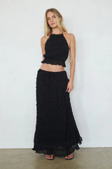 Kehlani Ruching Maxi Skirt