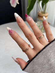 Duchess Purple 3D Floral Press-On Nails