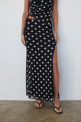 Briar Polka Dot Maxi Skirt
