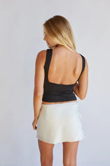 Elsa Satin Mini Skort