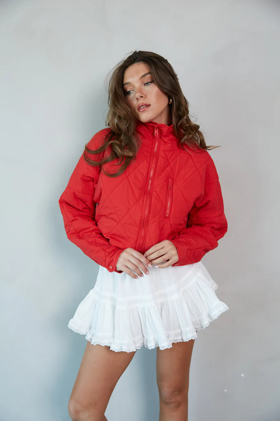 Sierra Quilted Cropped Puffer Jacket