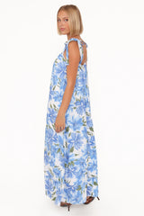 Amber Maxi Dress - Blue Floral